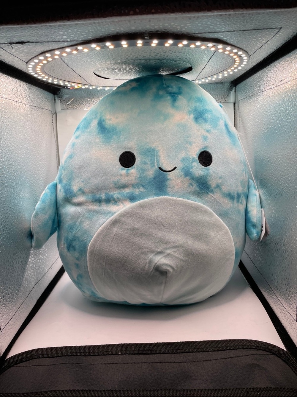 Squishmallows Blue Tie-Dye Narwhal Plush